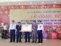Xã Bế Triều (Hòa An, Cao Bằng) đón Bằng công nhận xã đạt chuẩn nông thôn mới năm 2018